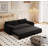 Multi-Functional Velvet Loveseat Bed-1203352674