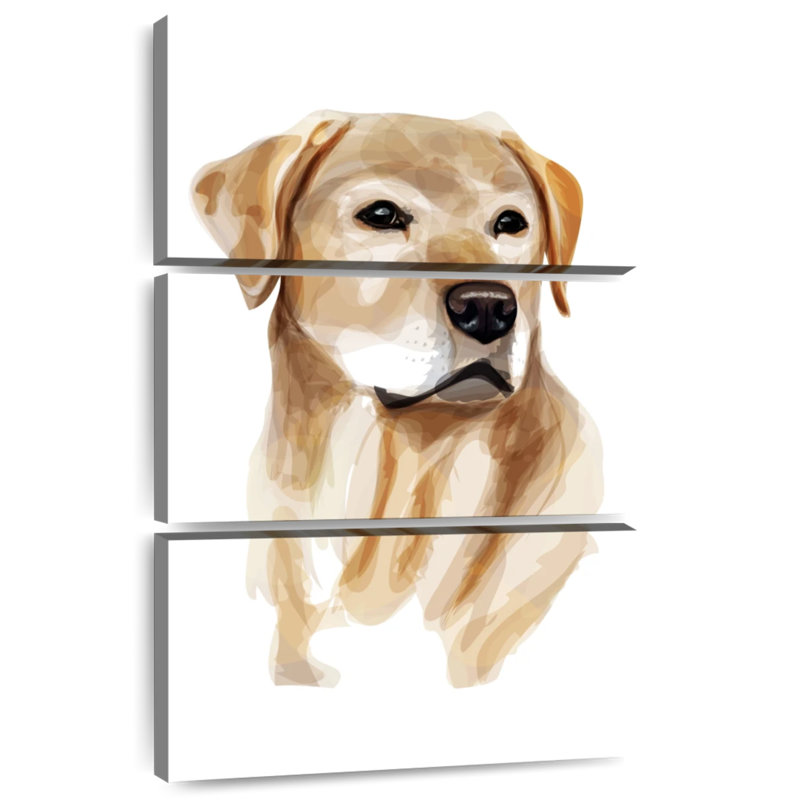 Brampt Yellow Lab, 38" H x 24" W