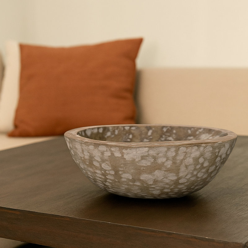  Vase en bois de style rétro