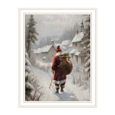 Decor 4U Christmas Eve Wall Art For Living Room. Home & Bedroom. Multicolor Wood+Paper Decoration Home. Room, By Jo