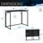 Space Saving Folding Desk - Black-155965380
