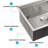 Single Bowl Undermount Workstation Kitchen Sink With Deep Basin And Multi-Functional Accessories