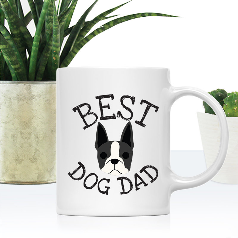 Tasse à café Best Dog Dad, Boston-terrier