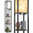 Jarold 63.7" Column Dimmable Floor Lamp with Shelves & Remote Control & USB Charging Station-1620694946