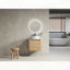 Meuble-lavabo mural avec lavabo d'art en céramique et porte à fermeture en douceur-1413006654