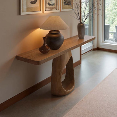 Console artistique en bois massif de style chinois