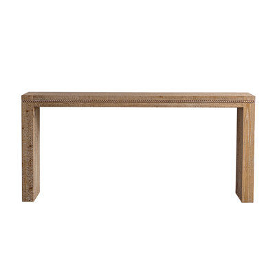 Console Table with Solid Wood for Living Room, Long Sofa Table Behind Couch, Retro Narrow Entryway Table for Hallway Foyer