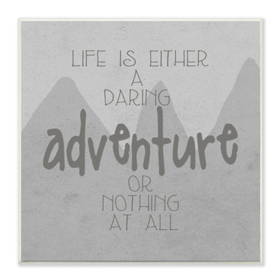 Plaque murale « life is a adventure »