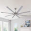 84 In. Indoor Ceiling Fan Without Light, With Remote Control-1604851803-1604851623