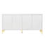 Buffet 4 portes avec texture unique et tablettes réglables-10885146