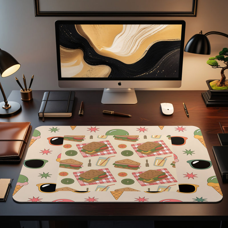 Polyester Desk Pad, 31.5x15.5