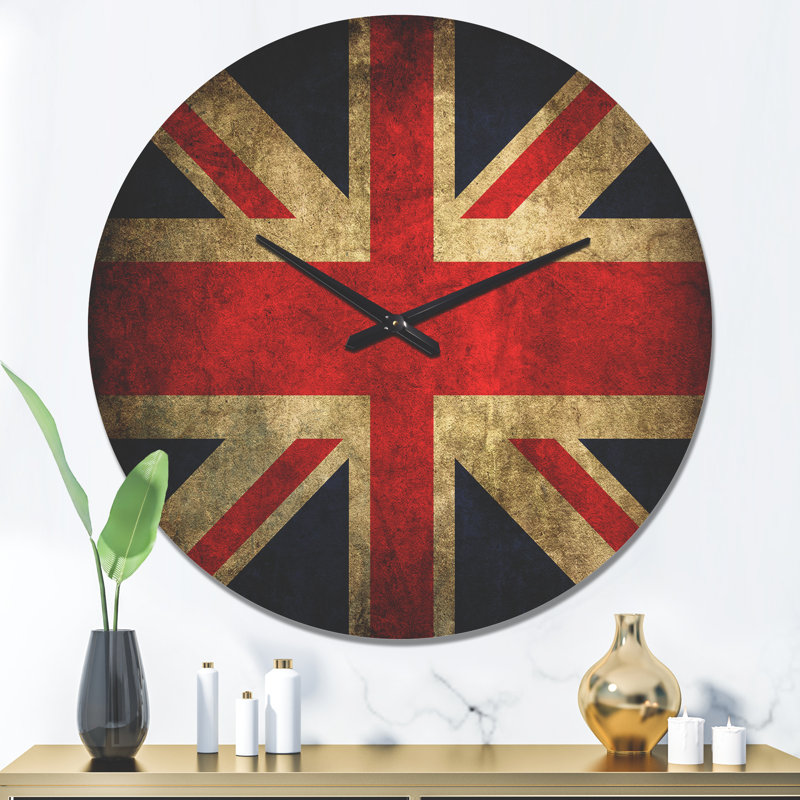 Horloge murale rétro en bois, Très grand