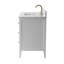 Ensemble de meuble-lavabo autoportant à simple cuve 42 po avec plateau en marbre Lavallon-105245161-105245163