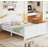 Full Size Bed For Kids, Wood Full Platform Bed with Headboard and Footboard-2138466050