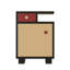 H 22,83 po x l 16,93 po, table de chevet, tiroir, armoire de rangement et tablette