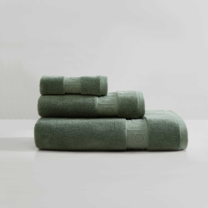 Ensemble de serviettes 3 pièces Calvin Klein, Vert