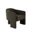 Chaise d'appoint Lery, trépied à dossier courbé, velours, 29 po-115686151