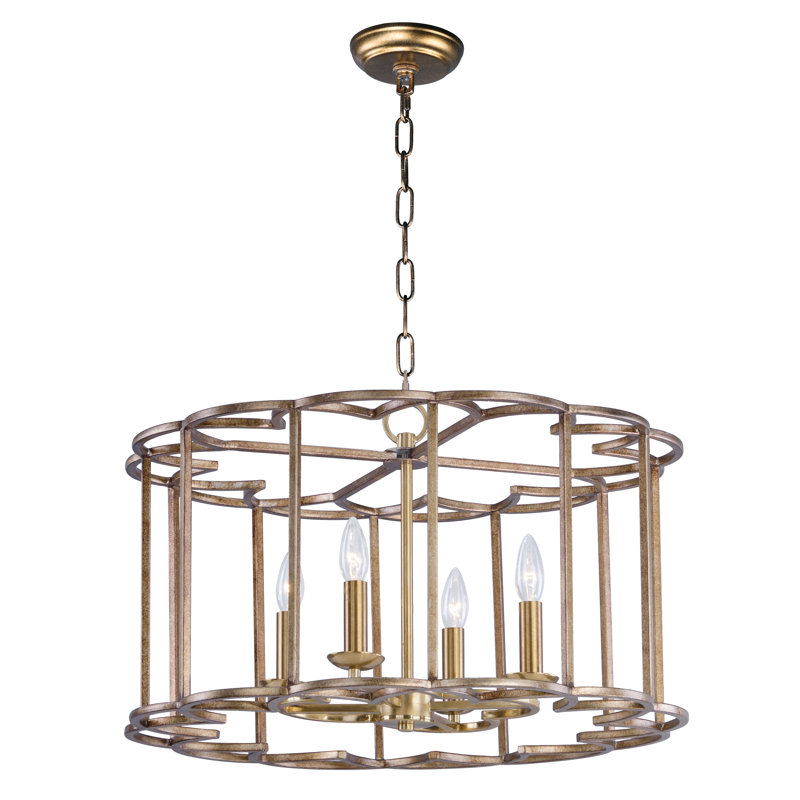 Eutha 4 - Light Dimmable Drum Chandelier