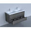 Ensemble de meuble-lavabo double mural 48 po Wittig-1793402756
