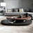 51.18"Retro Minimalist Oval Coffee Table
