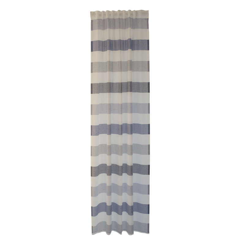 Mevlut Semi Sheer Curtain, Blue/Grey