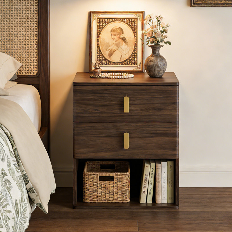 19.7''W 2-Drawer Nightstand