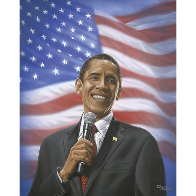 " Barack Obama Giving A Speech "