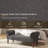 Monroe 59'' Wide Transitional Traditional Upholstered Bench With Rolled Arms-118320675