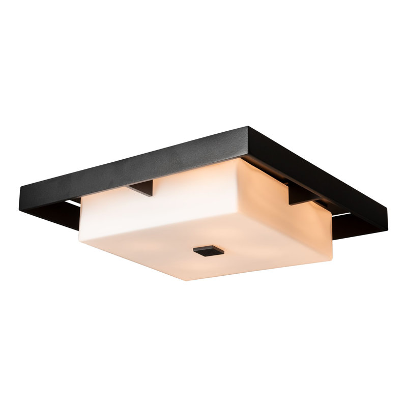 Shadow Box Outdoor Flush Mount, Coastal Dark Smoke, 4.6" H x 16.1" W x 16.1" D, Coastal Bronze