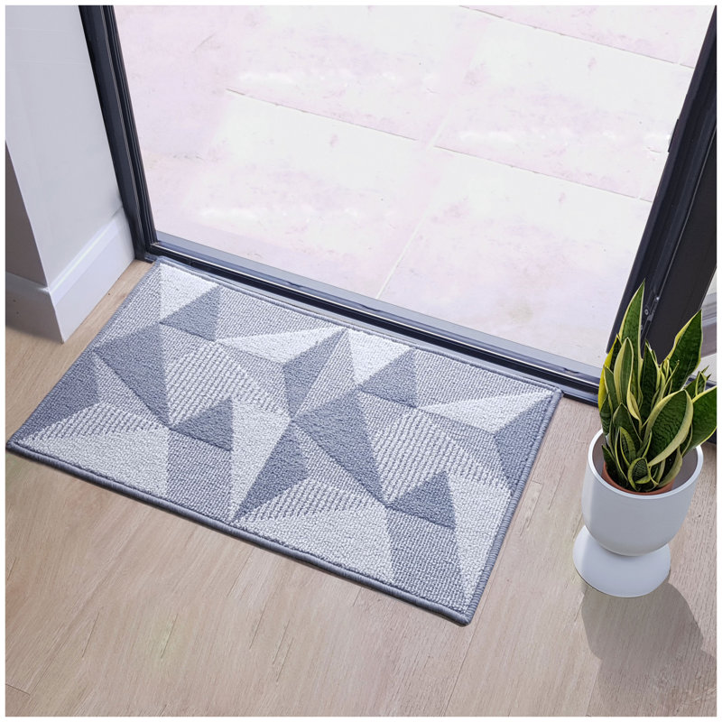Gajijens Non-Slip Geometric Indoor Doormat