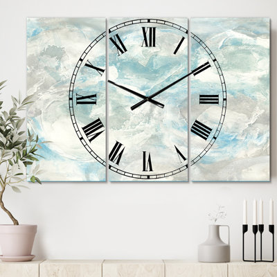 Horloge murale Pale Blue Shade III