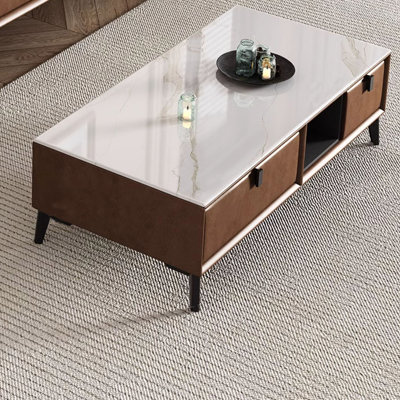 Table basse en pierre frittée de style italien