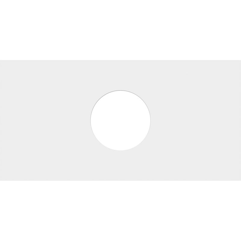 16"W x 8"H x 4"ID x 5 1/2"C x 1"P Rectangle Architectural Grade PVC Contemporary Ceiling Medallion, 8" H x 16" W x 1" D