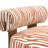 Tilton Zebra-Stripe Chenille Accent Chair-1248933954