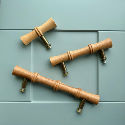Alizaya Bamboo Wood Bar / Handle Pull