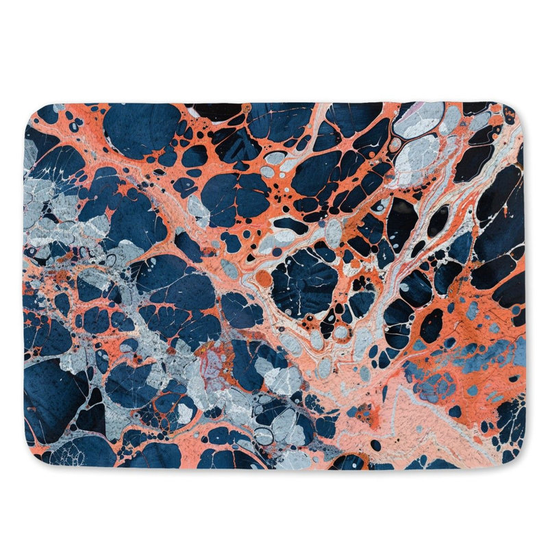 Ancram Microfiber / Microsuede Non-Slip Bath Mat, 17"W x 24"L