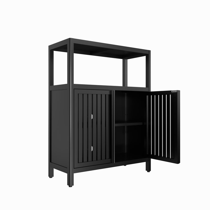 Armoire de rangement grande capacité en bambou