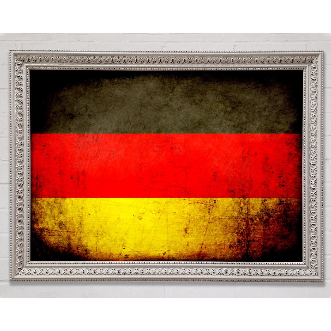 Deutschland Flagge Grunge - Druck