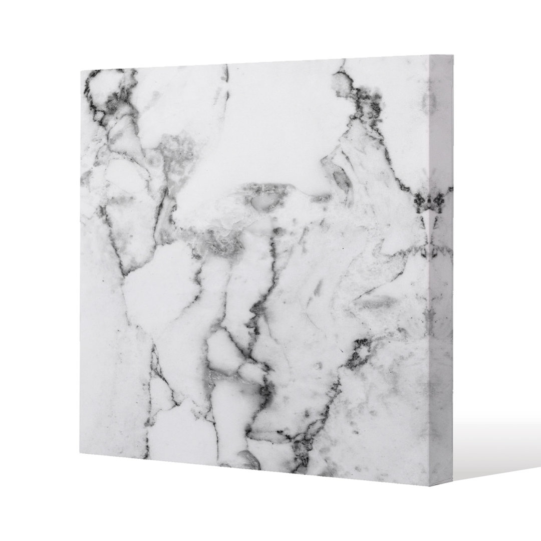 White Marble Texture Canvas Print