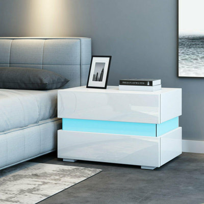 Rathbone 60cm W Manufactured Wood Bedside Table