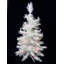 Arbre de Noël artificiel pin blanc moyen enneigé 2 pi - lumières DEL multicolores-366170216