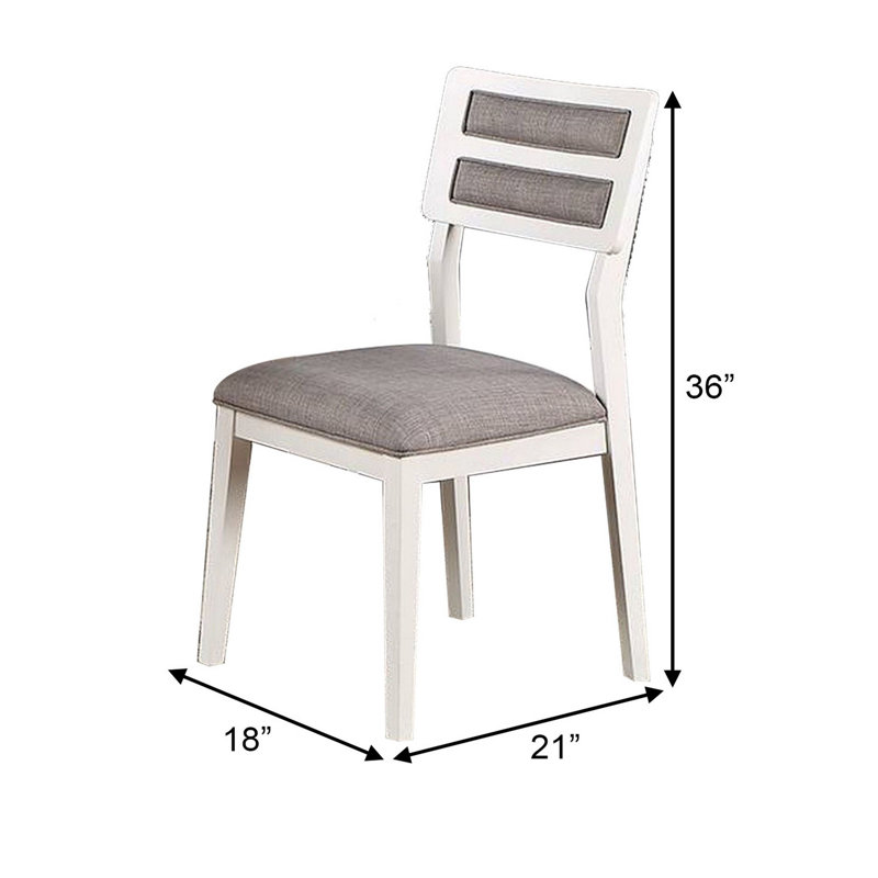 Chaise d'appoint Kathir, Blanc