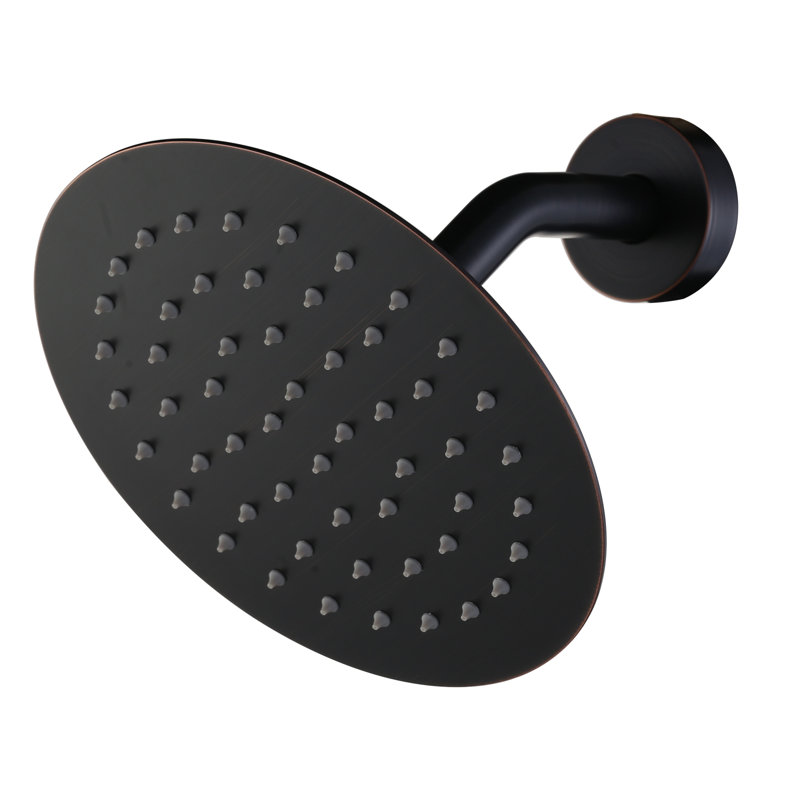 Pomme de douche large et large pour la salle de bain avec jet de pluie pivotant à haute pression de 1,8 gal / min