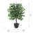 4' Artificial Ficus Bush, Plastic Container-1061365846