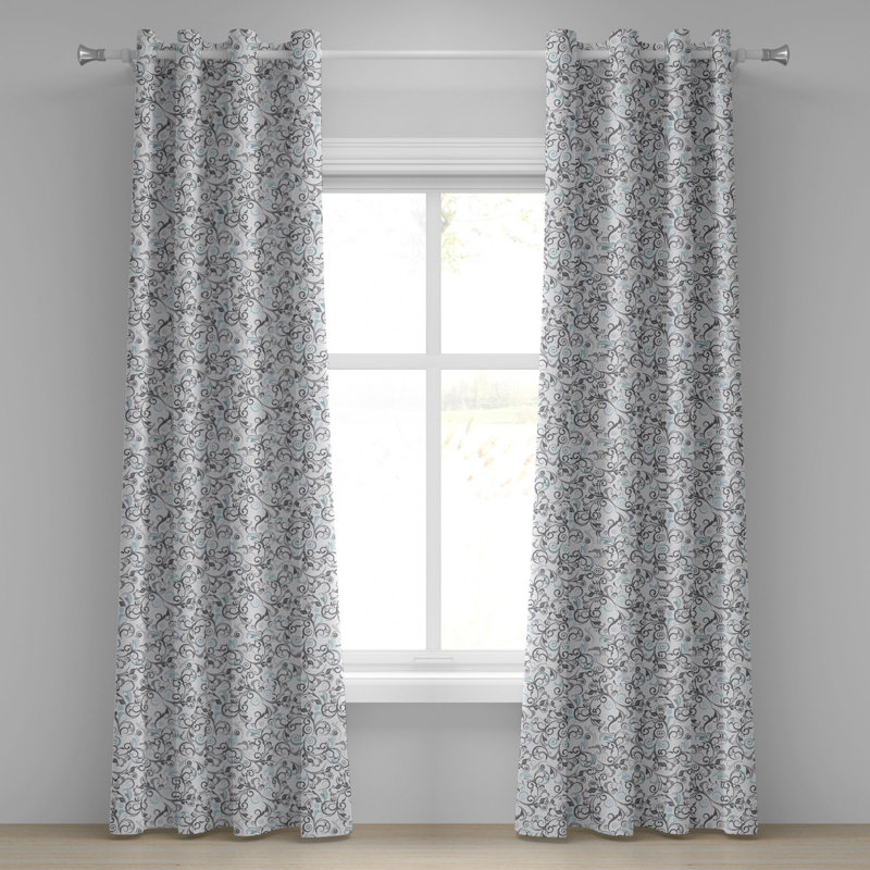 Sateen Blackout Curtain Pair, 50" W x 84" L