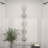 Slim Stacked Chain 5 Layer Wall Mirror with Tear Drop Pattern and Foil Detailing-1252497377