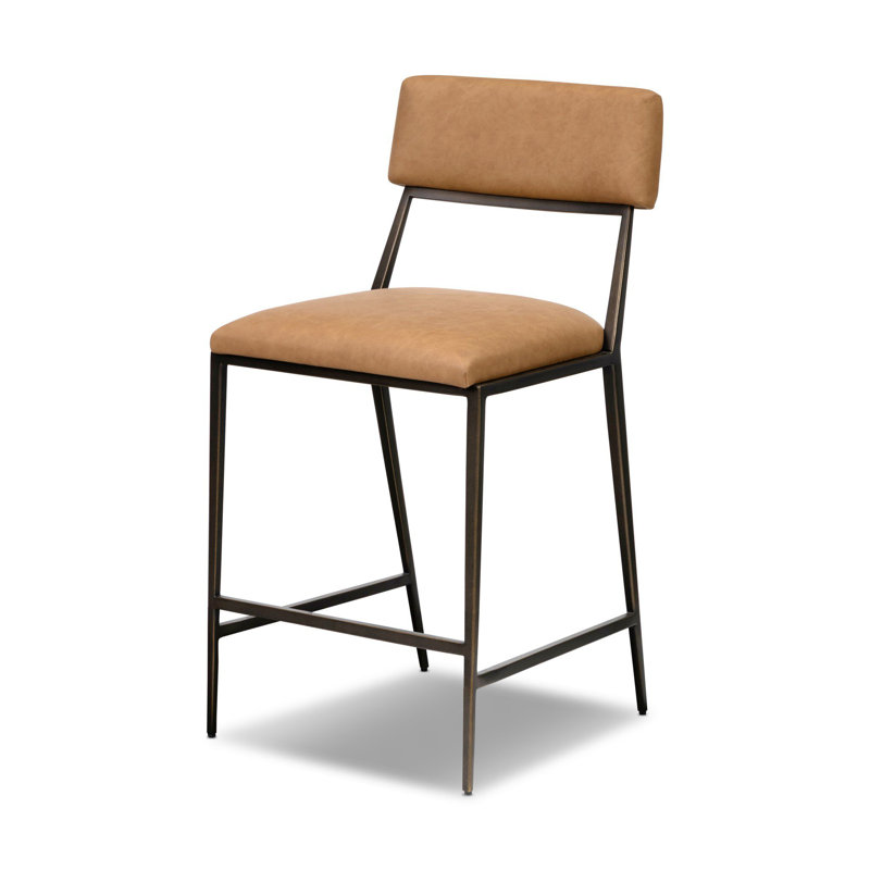 Somerson Upholstered Bar Stool with Metal Frame