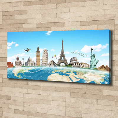 Monuments of the world 1 Piece Wrapped Canvas Wall Art