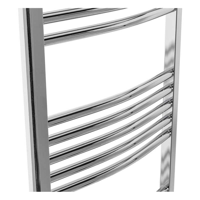 Gerber Curved Towel Rail Heated Towel Rails, Chrome