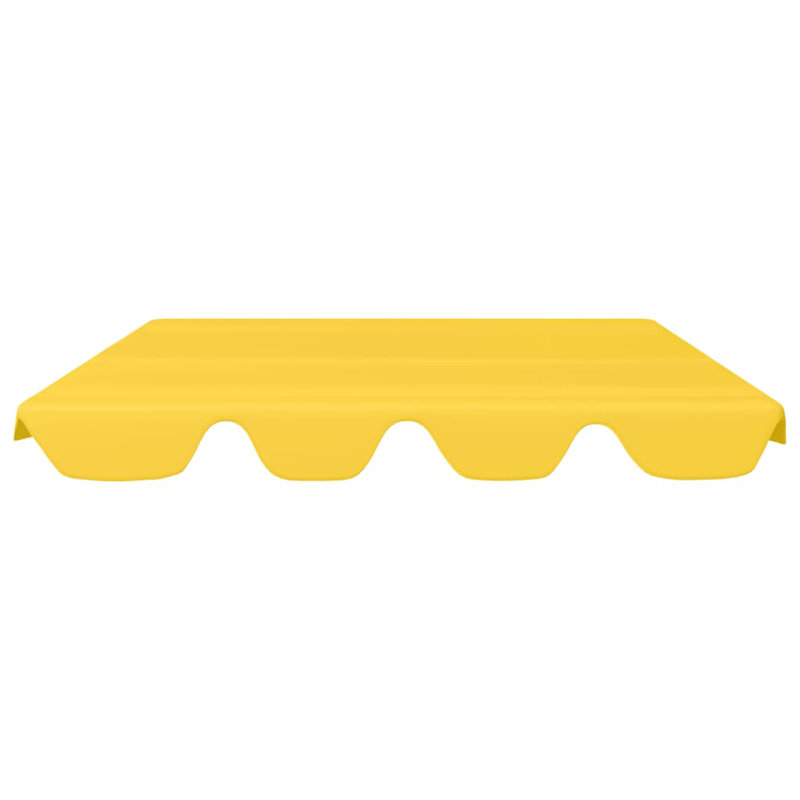 Replacement Canopy for Garden Swing, Yellow, 18cm H x 82,5/105 cm W x 150cm D